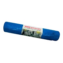 Мешки для мусора 200 л, с завязками, синие, в рулоне 5 шт., ПВД, 45 мкм, 1100х850 мм, Концепция Быта Vitalux, 604934 в Сыктывкаре