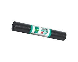 Мешки для мусора 160 л, черные, в рулоне 10 шт., ПВД, 25 мкм, 1100х800 мм, GRIFON, 101-031 в Сыктывкаре