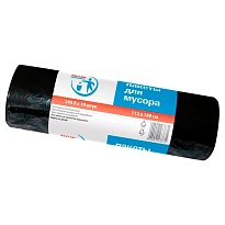 Мешки для мусора 240 л, черные, в рулоне 10 шт., ПВД 30 мкм, 1400х1120 мм, PACLAN Professional, 606336 в Сыктывкаре