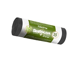 Мешки для мусора 30 л, черные, в рулоне 25 шт., ПНД, 7 мкм, 580х480 мм, SIBIRSKAYA, 101-003 S в Сыктывкаре