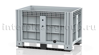Контейнер iBox сплошной на полозьях с пробкой 2 дюйма серый в Сыктывкаре