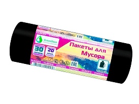 Мешки для мусора 30 л, черные, в рулоне 20 шт., ПНД, 7 мкм, 600х500 мм, MIRPACK Classik, 302040 в Сыктывкаре Мешки для мусора 30 л, черные, в рулоне 20 шт., ПНД, 7 мкм, 600х500 мм, MIRPACK Classik, 302040 в Сыктывкаре
