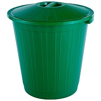 Мусорный бак с крышкой 50 л зеленый 50 зеленый в Сыктывкаре