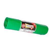 Мешки для мусора 300 л, зеленые, в рулоне 10 шт., ПВД 65 мкм, 1400х1000 мм, МЕШКОFF, 4922 в Сыктывкаре